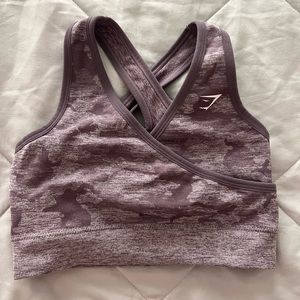 Gymshark Purple Camo Bra